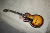 Tolle Linkshänder-Gitarre Les Custom Shop Sunburst Linkshänder-E-Gitarre Ebenholzgriffbrett Kostenloser Versand