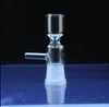 Bol à pincer en verre femelle Super 14mm 19mm Bol réversible avec poignée Joint de 14,5 mm 18,8 mm pour bang en verre Ashcatcher Bol en verre femelle