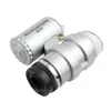 Microscoop 45x Juwelier MAGHIFIER sieraden Loupes Mini-vergrootders Pocketmicroscopen met LED-licht met lederen zak vergrootglas MG10081-4