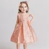 Enfants filles robe enfants vêtements broderie princesse robe bronzant enfant vêtements robes pour filles