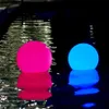 7 لون RGB LED العائمة الكرة السحرية بقيادة مضيئة السباحة بركة الكرة الخفيفة IP68 الأثاث في الهواء الطلق شريط الجدول مصابيح مع البعيد