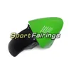 fairings لكاواساكي zx7r 1996-2003 abs البلاستيك الأبيض الأخضر 5 دراجة نارية هدية كيت