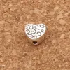 Alloy Fancy Crafted Heart Spacers Loose Pärlor 500pcs / Lot 5.9x6.1mm Tibetansk Silver Smycken L1767