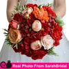 Bouquets de praia Boutonniere Bridal Brides dama de dama de honra segurando flores laranja e casamento orgânico vermelho para o país rústico bohemia2199306