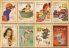 Wholesale New Hot Lot of 32 Vintage Post card Postcard Postcards Advertising History Retro Free Shipping