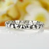 Authentic 925 100% Solid Sterling Silver Forever Love Heart Finger Ring Original Jewelry Valentine's Day Gift Free Shipping