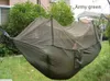 Atacado 50 pçs / lote ao ar livre portátil camping mosquito net dormindo hammock alta resistência tela de pára-quedas dupla cama de suspensão