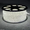 220V 230V 240V LED-remsor 100m / parti smd2835 Flexibel remsa med strömkontakt IP67 varm vit ren vit till jul av DHL