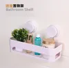 Racks bathroom accessories multifunctional plastic bathroom storage shelf double suction up wall shelf organizadores estante shelves fre