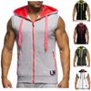Hela manliga bodybuilding hoodies fitnesskläder hoody bomulls hoodie män tröjor män039s ärmlösa tank tops casual ve8114786