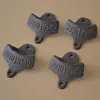 Wall-mounted Opener Beer Bottle Opener Open Here Wall-mounted Opener Cast Iron Bronze Retro Opener Kitchen Bar Tools 100pcs/lots