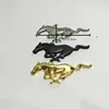 قطعتان من ملصق شارة شعار الحصان المعدني للسيارة مقاس 75x28 1 مللي متر اللون silverBlackGold مناسب لسيارات الولايات المتحدة الأمريكية سلسلة فورد موستانج AN9428281