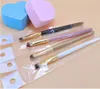 50PCs eyeshadow brush Super Soft Professional Pincel con esponji Makeup Eyebrow Brush Eyeshadow Blending Angled makeup brushes Comestic Tool