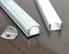 perfil de alumínio frete grátis alta qualidade com tampa CLEARFROSTED, tampas e clips de montagem para tiras de LED