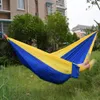 Partihandel bärbar nylon fallskärm dubbel hängmatta trädgård utomhus camping resa överlevnad hängmatta sovsäng