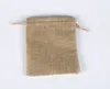 50pcs/lot 7*9cm 8*11cm 9*12cm 10x15cm 13*18 15*20cm 17*23cm 20*25cm 20*30cm 25*35cm Burlap Jute Drawstring Gift Jewelry Pouches Bags