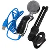 SF-922B Professionele USB 3,5 mm condensatormicrofoon Microfoon Studio- of geluidsopname met standaard voor computer Notebook Karaoke5333209