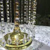 Wedding big acrylic beads flower stand acrylic crystal centerpiece for decoration