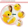 Dorimytrader 100cm Giant Soft Cartoon Yellow Duck Toy 39'' Big Animal Ducks Doll Sofa Nice Kids Christmas Gift DY61332