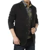 Brand New blazer men Casual Blazer Cotton Parka Men's slim fit Jackets Army Green Khaki Plus Size