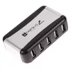 Perfecte 7 poorten USB 2.0 Hub Hoge snelheid Hubs met EU-plug AC Power Adapter-kabel voor pc-laptop Goedkope USB-hubs