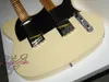 Custom Shop Cream Double Neck Electric Guitar Maple Fingerboard Gratis frakt