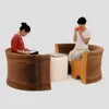 H65xL300cm Novel Innovation Furniture Pop - Smart Bench Indoor Universal Waterproof Accordion Style Foldable Kraft Sofa For 6 Seats 71-1044