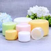 DHL FREE 20g 50g 100g 250g transparent large round bottle Cosmetic Empty Jar Pot Eyeshadow Lip Balm Face Cream Sample Container 5 colors