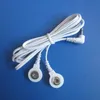 2 in 1 Head electric wire DC25mm cable 2way Electrode Cable Connector for digital therapy machine massagers9207202