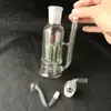 Crown Silent Glass Hookah Pot, accesorios de bongs de vidrio al por mayor, pipa de agua para fumar, envío gratis