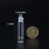 1 / 2ml CLEAR MINI SMALL CORK STOPPER / PLASTIC CAP GLASS INLACE JASE Containers Bottle Bulk-500PCS