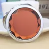 2016 Ny graverad kosmetisk kompakt spegelkristall Förstoring Make Up Mirror Wedding Gift 10Colers Makeup Tools