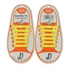 13色Unisex Easy No Tie Shoelacesキッズシリコーン弾性靴ひものレース靴を走らせる子供たち全てのスニーカー12ピース/セット