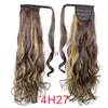 Hurtowe kucyk ogony kucyki włosy fryzury 22 "syntetyczne włosy długie klips w wstążce kucyk przedłużenia włosów kręcone fryzje