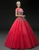 Sweet 16 Dress Watermelon Beading Sequins Quinceanera Dresses Ball Gown Straps Vestido De Festa Lace-up Long Tulle Formal Prom Gowns