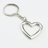 heart shaped metal keychain