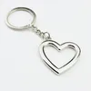 100st/Lot New Hot Novelty Zinc Alloy Heart Shaped Keychains Metal Keyrings For Lovers Free Frakt