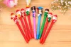 whiilesale Santa Claus Christmas gift wholesale clay ballpoint pen pupils prizes creative stationery gift children