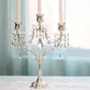 Candelabro de estilo europeo de 40 CM de altura, candelabro romántico con velas para cena, candelabro con luces, decoración de mesa para el hogar y la boda