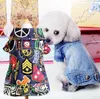 Frühling Herbst Retro Jeans Kleine Hund Kleidung Jeans Mantel Haustier Hund Jacke kleine hund kleidung XXS XS S M L228O