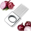 Zwiebelhalter Slicer Gemüse Tomatenschneider Küchenwerkzeuge Fleischklopfer Nadel #R571