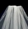 1 meter Fancy One-Tier white and Ivory Beadings Edge Wedding Bridal Veils LK1590