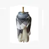 2017女性毛布スカーフ居心地の良い特大のタータンタッセルスカーフラップグリッドショールチェックパシュミナカシミアアクリル格子縞スカーフ