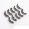 False Eyelashes Natural Long Crisscross Cross 5 Pairs with Package Box Messy Thick Natural Fake Eye Lashes Professional Makeup Tips Bigeye