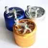 Royal glass Smoking Accessories 4 parts Herb Tobacco Grinders DI 60MM Metal Grinder mix color