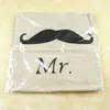 Amant taie d'oreiller Mr et mme lèvre moustache dos taie d'oreiller chaise taille taie d'oreiller décor à la maison canapé canapé housse de coussin