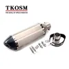 TKOSM TKOSM Silenziatore di scarico moto modificato universale con DB Killer Dirt Street Bike Scooter ATV Scarico Z750 TMAX