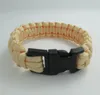 bracelet de cordon de parachute bracelets de survie 50pcs bracelet extérieur survie évasion bracelet de sauvetage paracord chaîne faite à la main bra8098515
