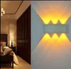18 W LED prostokątna aluminiowa lampa ścienna kreatywna sypialnia salon ściany wiszące lampy korytarz światła korytarz