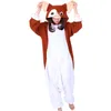 2018 New Kawaii Brown Gremlins Gremlin Gizmo Cosplay Costume Onesies Halloween Karnawał Party Boże Narodzenie Dorosłych Monkey Onesie Kombinezon Topy Piżamy